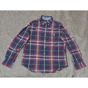 U.S Polo Assn Men's L Plaid Long Sleeve Shirt